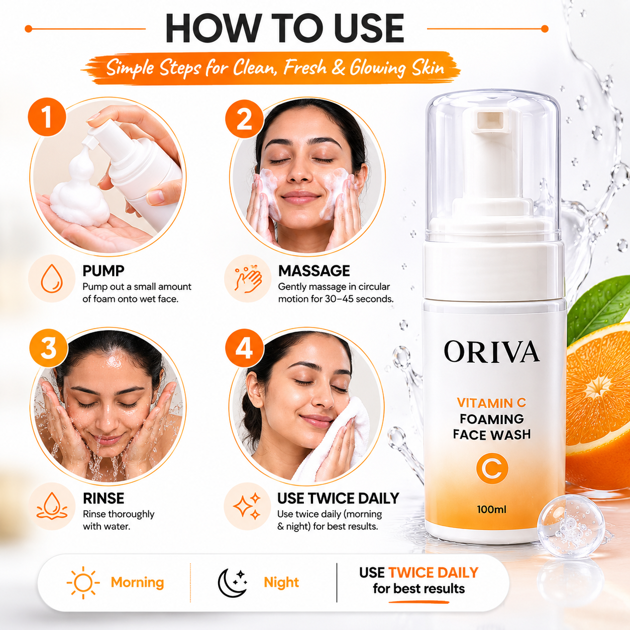 Oriva Vitamin C Face Wash