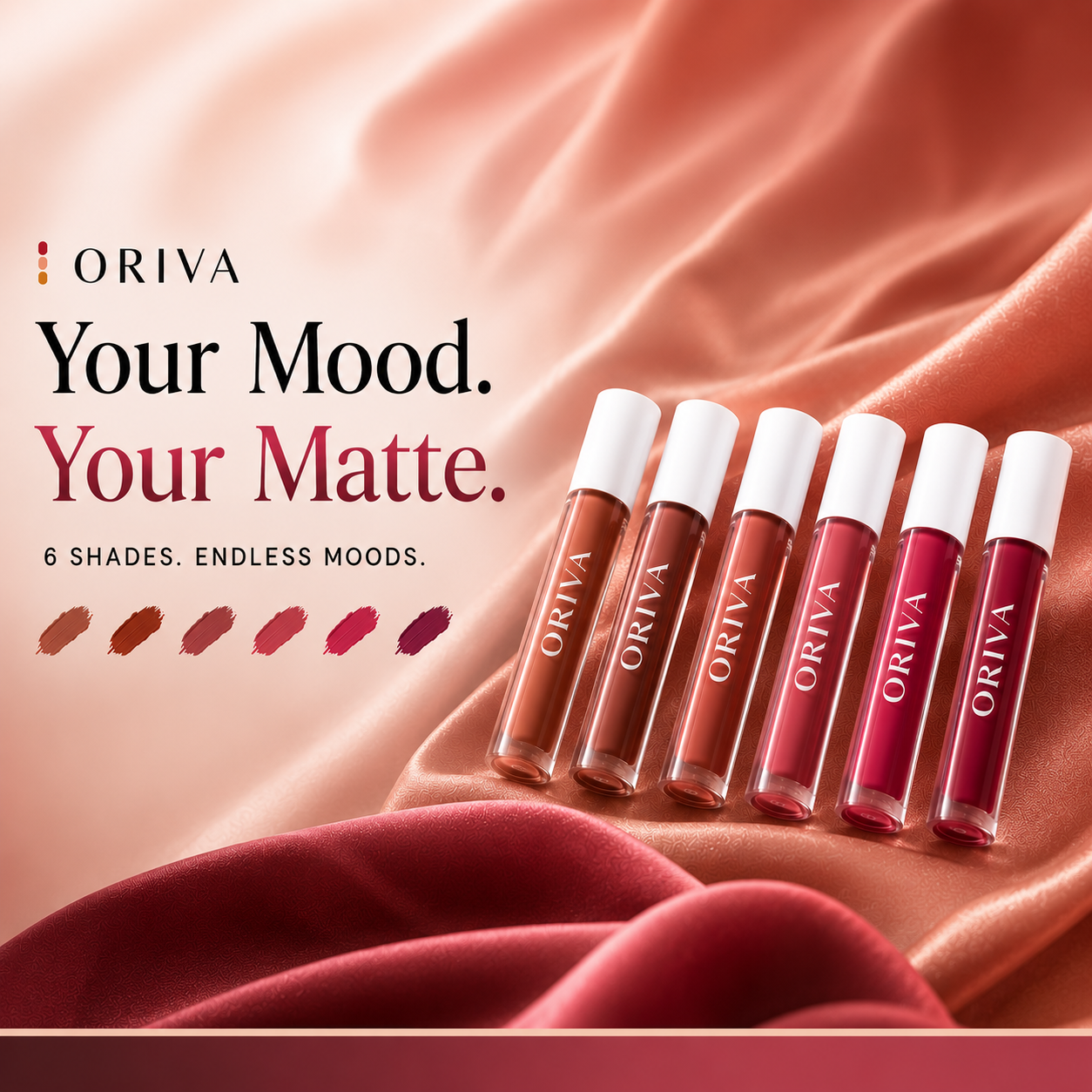 ORIVA Matte Finish Liquid Lipstick