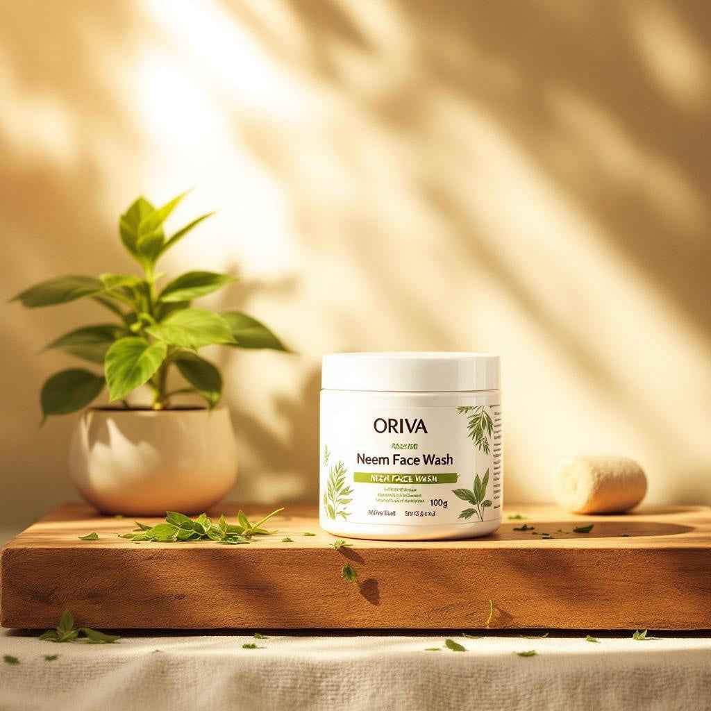 Oriva Neem Cream Face Wash 100g - Natural Cleanser for Healthy Skin